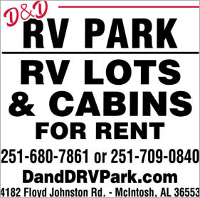 D and D RV Park, RV Lots, and Cabins for Rent